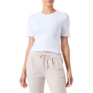 PIECES Pcmaddy Ss Short Top Bc, wit (bright white), L