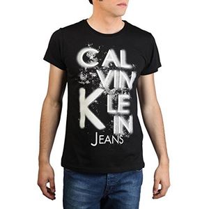 Calvin Klein Jeans TOBIAS T-shirt voor heren, grijs (Light Grey Heather)., XL