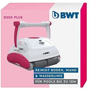 BWT Pool Robot D200 Plus | Optimale reiniging van vloer, wand en waterlijn voor zwembaden tot 10 m | Beste filterprestaties en slimme navigatie | Eenvoudig te reinigen stofzuigrobot