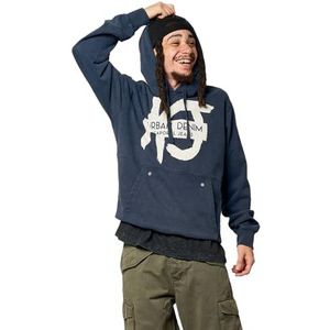 Kaporal, Sweatshirt voor heren, regular fit, lange mouwen, capuchon, model Rix, kleur marineblauw, maat S, Marine., S