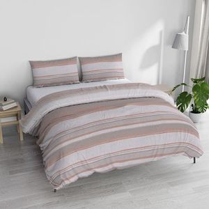 Italian Bed Linen Athena Beddengoedset, 100% katoen, damour roze, tweepersoonsbed