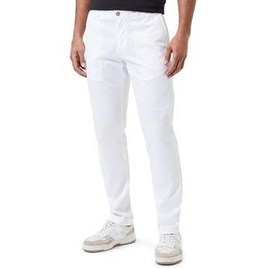 Replay Brad Chino voor heren, slim fit, 001, wit, 29W x 30L