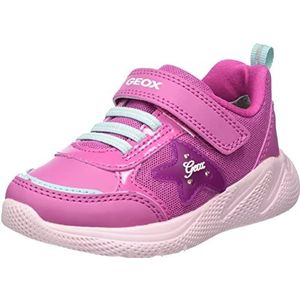Geox Baby B SPRINTYE Girl D Sneakers voor meisjes, fuchsia/aqua, 21 EU