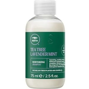 Paul Mitchell Tea Tree Lavender Mint Moisturizing Shampoo - vochtshampoo voor droog, beschadigd haar, weldadige haarwasbeurt, 75 ml