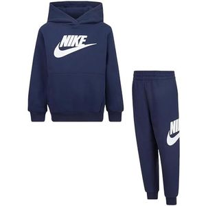 Nike -Overall, bestaande uit sweatjack en broek, sweatshirt met capuchon, sweatshirt met kangoeroezakken, sweatshirt met geborduurd logo, broek met verstelbare taille met trekkoord, broek met