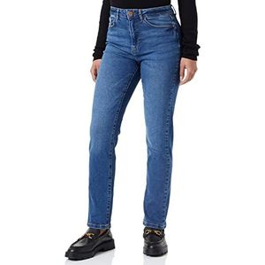 Vila Dames Viagnes Jo Mbd Hw Straight Jeans/Su-noos Jeans, Medium Blue Denim, 44W / 30L EU, blauw (medium blue denim), 44W x 30L