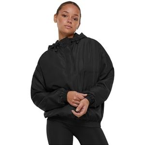 Urban Classics Damesjas Ladies Gerecycled Oversized Pullover Jacket zwart S, zwart, S