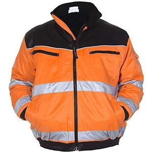 Hydrowear 047479 Helsinki Pilot jas, Bever, 50% Polyester/50% Katoen, Grote Maat, Oranje/Zwart