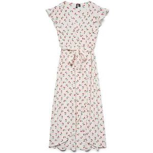 Jurk - Zwart - V-Hals - Kapmouwen - Ruches - Regular Fit