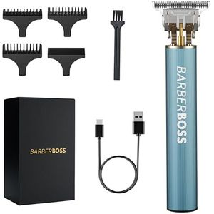 Barberboss Draadloze baardtrimmer voor heren, tondeuse voor mannen - detail tondeuse, kniptang voor mannen, precisie-verzorgingsset