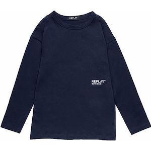 Replay T-shirt voor jongens, 882 Deep Blue, 4 Jaar