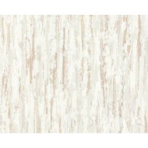 A.S. Création Stukturprofielbehang OK behang natuurlijk 10,05 m x 0,53 m beige bruin wit Made in Germany 240958 2409-58