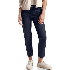 STREET ONE papertouch broek, blauw (deep blue), 34W x 28L