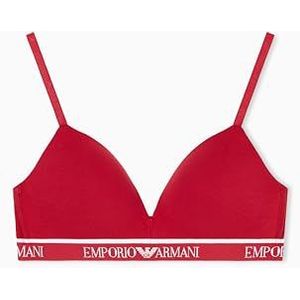 Emporio Armani - Logoband - Driehoekige Beha - Grijs - Gevoerd voor Dames