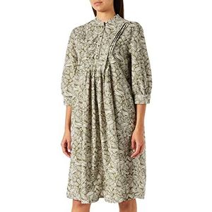 Camel Active Womenswear Casual Damesjurk Jurk Dames, Aop Leaf Print, L