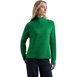 STREET ONE Fancy Cable Sweater, Vibrant Green, 44