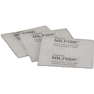 Nilfisk147 0157 500 voorfilter 3 stuks voor Extreme droogzuiger, wit