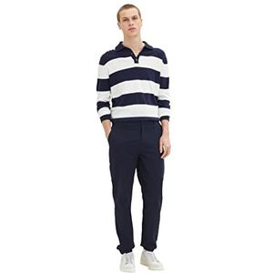 TOM TAILOR Denim Uomini Relaxed chinobroek 1034987, 10668 - Sky Captain Blue, S