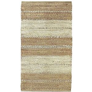 HAMID - Tapijt van jute, 100% natuurlijke jutevezel, zacht tapijt, handgeweven, voor woonkamer, eetkamer, slaapkamer, hal, ingang, (D3, 150 x 80 cm)