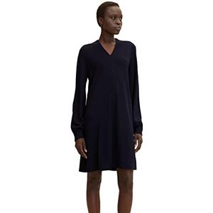 TOM TAILOR Dames Basic jurk 1032731, 30025 - Navy Midnight Blue, 42