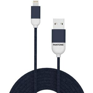 Pantone PTLCS0015N Lightning-kabel, 2.4A, 1M lengte, Navy