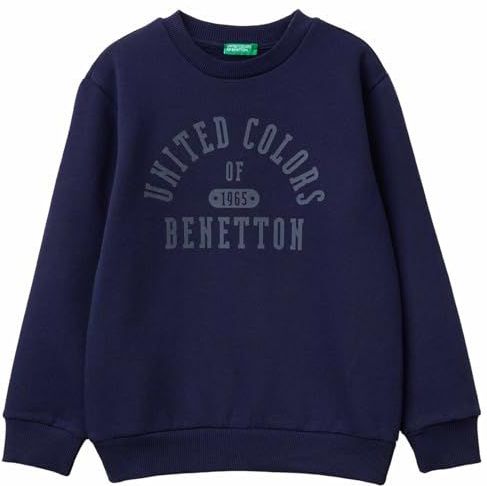 United Colors of Benetton Kids & Teen's Maglia G/C M/L 3eb5c10r5 Sweatshirt met capuchon, blauw, 130
