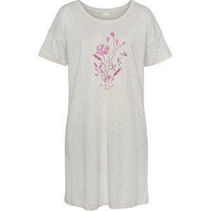 s.Oliver Dames 67814967 nachthemd, grijs gemêleerd, oversized, gemengd grijs, oversized