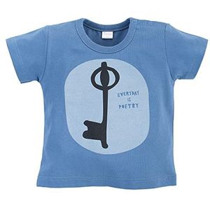 Pinokio T-shirt ST 68 CN, 100% katoen, blauw met sleutel, jongens 62-86 (68), Blue Summertime, 68 cm