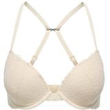 ONLY Onldelicate Lace Push-Up Bra Acc, Peach Taffy, M Dames, perzik taffy, M