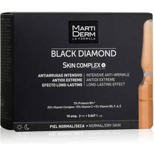 Martiderm 8006155, Black Diamond Intensive Anti-Wrinkle Ampoules 10 X 2 Ml, Lederen Behandeling, Veelkleurig, U, Unisex-Volwassene,20 ml (1er-pakket)