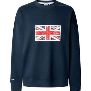 Pepe Jeans - Union - Sweatshirt - Ronde Hals - Katoen - Union Jack Print