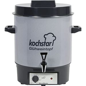 kochstar 99104535 WarmMaster A 1/2"" multifunctionele elektrische pan, geëmailleerd, 27 liter