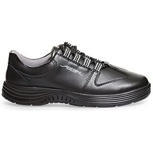 Abeba Lage schoen 711138 - X-Light glad leer zwart Werkschoenen
