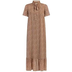 nolie Midi-jurk voor dames van chiffon, camel wit, S