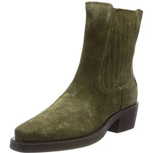 Shabbies Amsterdam Shs1159 Chelsea Enkellaarzen voor dames, olijfgroen, 37 EU