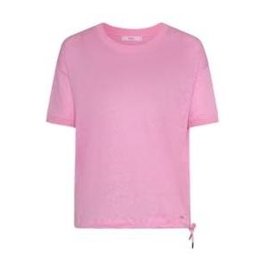 Brax Dames Style Candice Linen Single Jersey Solid T-Shirt, roze, 36
