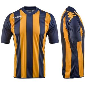 Kappa jongens vignes shirt, marineblauw/geel, 8 Jaar