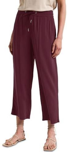 Street One - Wide Legs - Dames Broeken - Rood - Loose Fit - High Waist