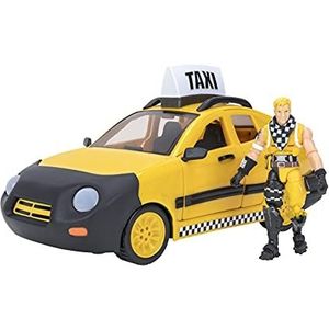 Fortnite FNT0817 Joy Ride Vehicle Taxi Cab, inclusief beweegbaar actieffiguur, vanaf 8 jaar