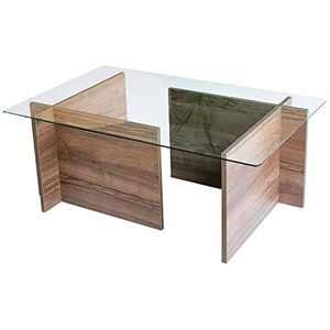 WELL HOME MOBILIARIO & DECORACIÓN Wellhome Salontafel van gehard glas.