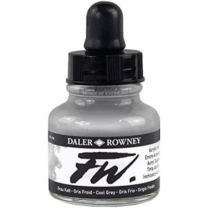 Daler Rowney acryl verf FW acrylverf, 29,5 ml flessen, verschillende kleuren 29.5ml (1oz) grijs - Cool Grey