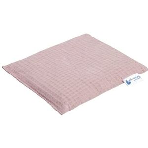 Kersenstenen kussen korrelkussen groot warmtekussen 500g rechthoek 20x25cm eco natuur 100% Katoenen Wafel Medi Partners warmte + koudetherapie massagetherapie (Lichtroze)