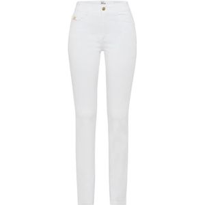 Style Shakira Five-Pocket-jeans in 4-weg stretchkwaliteit met uitlopende pijpen, wit (99), 27W / 32L