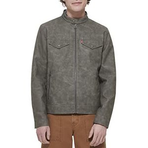 Levi's Trucker Racerjack voor heren van imitatieleer, Licht Grijs Nubuck, XL
