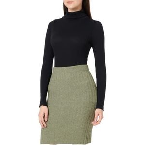 PIECES Dames PCCAVA Rib HW Knit Skirt NOOS BC Rock, Deep Lichen Green, XL