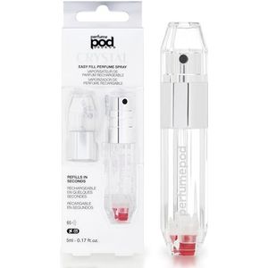 Genie-s Parfum Pod Crystal Geurverstuiver, Zilver