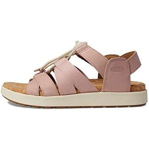 KEEN Elle Slingback Sandalen met gemengde riem voor dames, Fawn berk, 37 EU