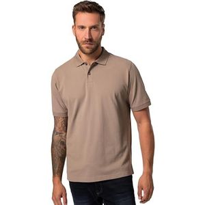 JP 1880 Piqué poloshirts voor heren, bruin/grijs, 6XL