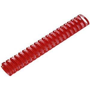 Renz Plastic binderruggen US-verdeling, 21 ringen voor DIN A4, diameter 45 mm, rood