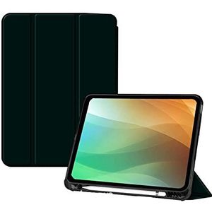 BXGH iPad 10,2 inch beschermhoes 7/8/9e generatie cover 2019/2020/2021, lederen beschermhoes, verstelbare houder Auto Wake/Sleep Smart Case voor Apple iPad 10,2 inch (25,6 cm) (zwart)